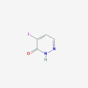 molecular formula C4H3IN2O B12853782 5-iodo-1H-pyridazin-6-one 