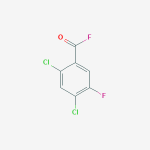 molecular formula C7H2Cl2F2O B12853847 2,4-dichloro-5-fluoro-benzoyl Fluoride CAS No. 86522-92-1