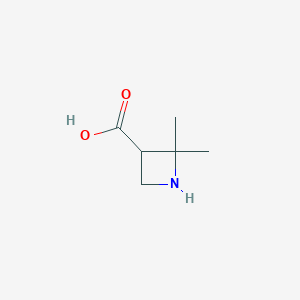 molecular formula C6H11NO2 B12853867 2,2-Dimethylazetidine-3-carboxylic acid 