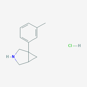 molecular formula C12H16ClN B128539 1-(3-Methylphenyl)-3-azabicyclo[3.1.0]hexane Hydrochloride CAS No. 66504-52-7