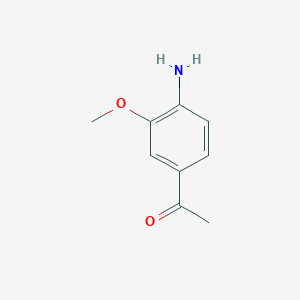 molecular formula C9H11NO2 B1285393 1-(4-Amino-3-methoxyphenyl)ethanone CAS No. 22106-40-7