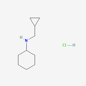 molecular formula C10H20ClN B1285398 N-(Cyclopropylmethyl)cyclohexanamine hydrochloride CAS No. 99175-39-0