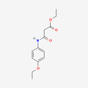 molecular formula C13H17NO4 B12854026 Ethyl 3-[(4-ethoxyphenyl)amino]-3-oxopropanoate CAS No. 4270-39-7