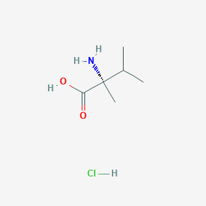 molecular formula C6H14ClNO2 B1285404 alpha-Methyl-L-valine hydrochloride CAS No. 73473-42-4