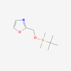 molecular formula C10H19NO2Si B12854055 2-(((Tert-butyldimethylsilyl)oxy)methyl)oxazole 