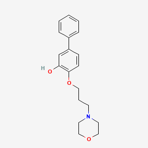 molecular formula C19H23NO3 B12854063 4-(3-Morpholinopropoxy)-[1,1-biphenyl]-3-ol 