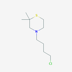 molecular formula C10H20ClNS B12854078 4-(4-Chlorobutyl)-2,2-dimethylthiomorpholine 