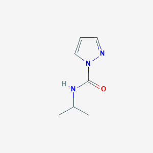 molecular formula C7H11N3O B12854119 N-Isopropyl-1H-pyrazole-1-carboxamide 