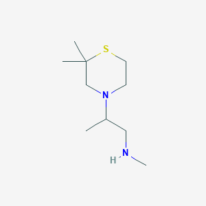 molecular formula C10H22N2S B12854130 [2-(2,2-Dimethylthiomorpholin-4-yl)propyl](methyl)amine 