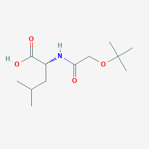 molecular formula C12H23NO4 B12854148 (2-(tert-Butoxy)acetyl)-D-leucine 