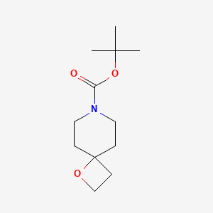 molecular formula C12H21NO3 B1285416 Tert-butyl 1-oxa-7-azaspiro[3.5]nonane-7-carboxylate CAS No. 864684-96-8