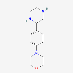 4-(4-Piperazin-2-yl-phenyl)morpholine