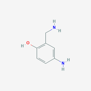molecular formula C7H10N2O B128542 4-Amino-2-(aminomethyl)phenol CAS No. 79352-72-0