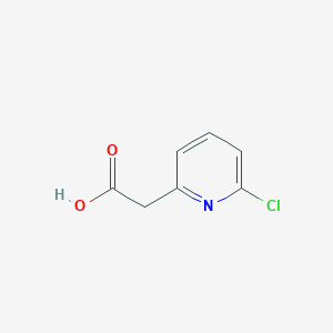 molecular formula C7H6ClNO2 B1285420 2-(6-Chloropyridin-2-yl)acetic acid CAS No. 885267-14-1
