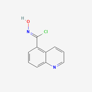 molecular formula C10H7ClN2O B12854255 N-Hydroxyquinoline-5-carbimidoyl chloride 