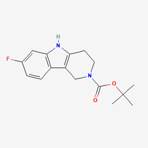molecular formula C16H19FN2O2 B12854297 tert-butyl 7-fluoro-3,4-dihydro-1H-pyrido[4,3-b]indole-2(5H)-carboxylate CAS No. 1186099-86-4