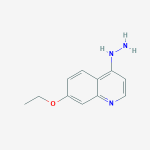 molecular formula C11H13N3O B12854340 7-Ethoxy-4-hydrazinylquinoline 
