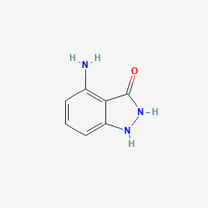 molecular formula C7H7N3O B1285441 4-Amino-1H-indazol-3-ol CAS No. 89792-08-5
