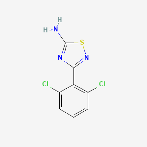 molecular formula C8H5Cl2N3S B12854412 3-(2,6-Dichlorophenyl)-1,2,4-thiadiazol-5-amine 