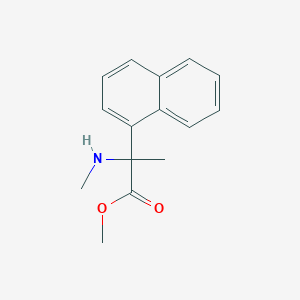 molecular formula C15H17NO2 B12854464 Methyl 2-(methylamino)-2-(1-naphthyl)propanoate 