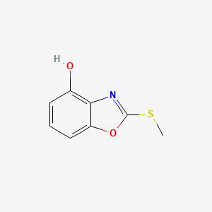 molecular formula C8H7NO2S B12854476 4-Hydroxy-2-(methylthio)benzo[d]oxazole 