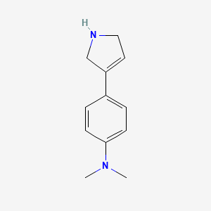 molecular formula C12H16N2 B1285449 4-(2,5-dihydro-1H-pyrrol-3-yl)-N,N-dimethylaniline CAS No. 791581-28-7