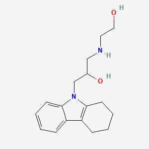 molecular formula C17H24N2O2 B12854491 1-(2-Hydroxy-ethylamino)-3-(1,2,3,4-tetrahydro-carbazol-9-yl)-propan-2-ol 