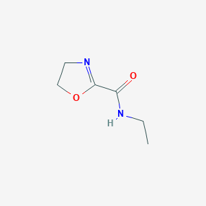 molecular formula C6H10N2O2 B12854499 N-Ethyl-4,5-dihydrooxazole-2-carboxamide 