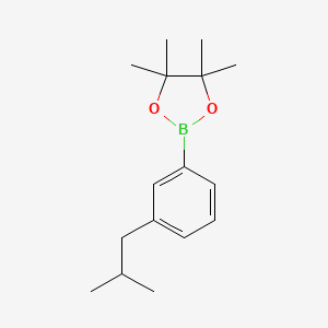 molecular formula C16H25BO2 B12854536 2-(3-Isobutylphenyl)-4,4,5,5-tetramethyl-1,3,2-dioxaborolane 
