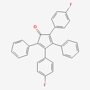 molecular formula C29H18F2O B12854544 2,4-Bis(4-fluorophenyl)-3,5-diphenyl-2,4-cyclopentadien-1-one CAS No. 22818-67-3