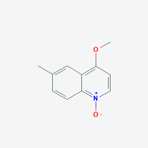 molecular formula C11H11NO2 B12854550 4-Methoxy-6-methylquinoline 1-oxide 