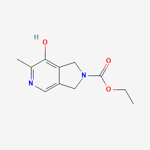 molecular formula C11H14N2O3 B12854556 Ethyl 7-hydroxy-6-methyl-1H-pyrrolo[3,4-c]pyridine-2(3H)-carboxylate 
