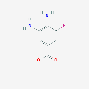 molecular formula C8H9FN2O2 B12854572 Methyl 3,4-diamino-5-fluorobenzoate 