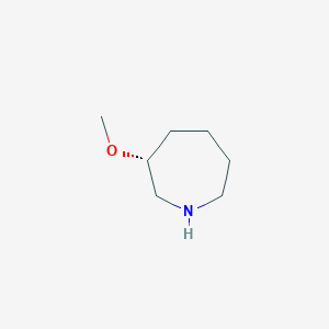 molecular formula C7H15NO B12854578 (3R)-3-Methoxyazepane 
