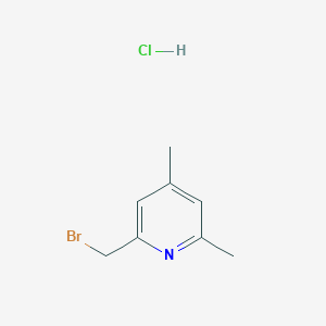 molecular formula C8H11BrClN B12854583 2-(Bromomethyl)-4,6-dimethylpyridine hydrochloride 