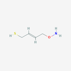 molecular formula C4H9NOS B12854595 (E)-4-(Aminooxy)but-2-ene-1-thiol 