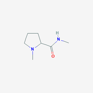 molecular formula C7H14N2O B12854650 N,1-dimethylpyrrolidine-2-carboxamide 