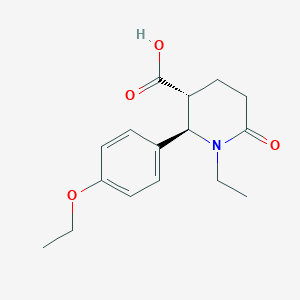 (2R,3R)-2-(4-ethoxyphenyl)-1-ethyl-6-oxopiperidine-3-carboxylic acid