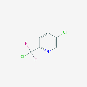 molecular formula C6H3Cl2F2N B12854855 5-Chloro-2-[chloro(difluoro)methyl]pyridine 