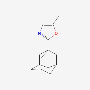 molecular formula C14H19NO B12854872 2-(Adamantan-1-yl)-5-methyloxazole 