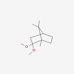 molecular formula C12H22O2 B12854898 1,7,7-Trimethyl-2-norbornanone dimethyl ketal CAS No. 10395-50-3