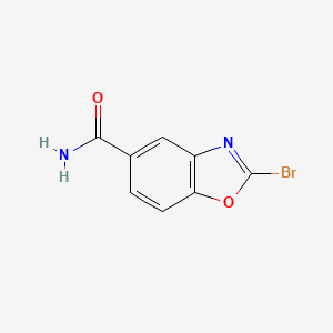 molecular formula C8H5BrN2O2 B12854899 2-Bromobenzo[d]oxazole-5-carboxamide 