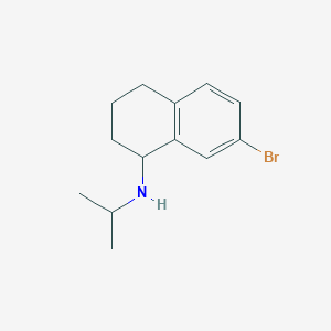 molecular formula C13H18BrN B12854906 (7-Bromo-1,2,3,4-tetrahydro-naphthalen-1-yl)-isopropyl-amine 