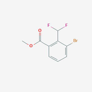 molecular formula C9H7BrF2O2 B12854916 Methyl 3-bromo-2-(difluoromethyl)benzoate 