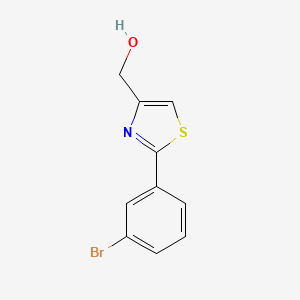 B1285495 (2-(3-Bromophenyl)thiazol-4-yl)methanol CAS No. 885280-57-9