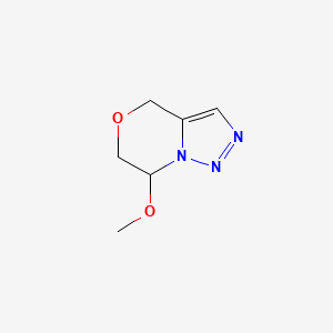 molecular formula C6H9N3O2 B12855022 7-Methoxy-6,7-dihydro-4H-[1,2,3]triazolo[5,1-c][1,4]oxazine 