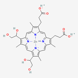 molecular formula C34H36N4O8Zn B12855089 Zn(II) Deuteroporphyrin IX 2,4 bis ethylene glycol 
