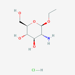molecular formula C8H18ClNO5 B12855126 Ethyl 2-amino-2-deoxy-b-D-glucopyranoside HCl 
