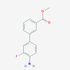 molecular formula C14H12FNO2 B12855220 Methyl 4'-amino-3'-fluoro[1,1'-biphenyl]-3-carboxylate 