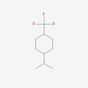 molecular formula C10H17F3 B12855238 trans-1-Isopropyl-4-trifluoromethyl-cyclohexane 